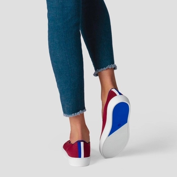 Rothy's Slip On Red Garnet Retired Sneaker 12‎ - Picture 3 of 10